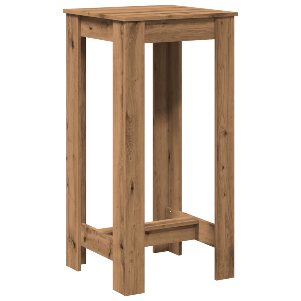 vidaXL Bar Table Artisan Oak 51x50x103,5 cm Engineered Wood