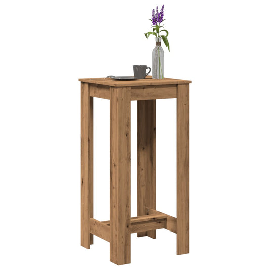 vidaXL Bar Table Artisan Oak 51x50x103,5 cm Engineered Wood