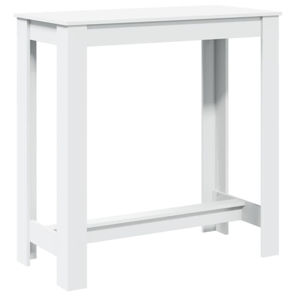 vidaXL Bar Table White 102x50x103,5 cm Engineered Wood