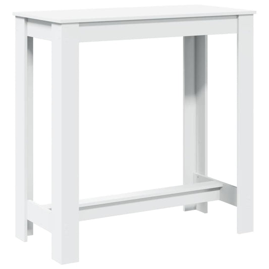vidaXL Bar Table White 102x50x103,5 cm Engineered Wood