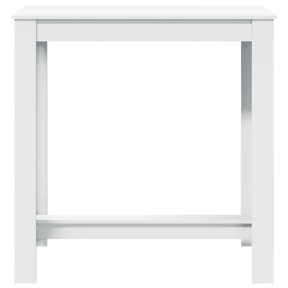vidaXL Bar Table White 102x50x103,5 cm Engineered Wood