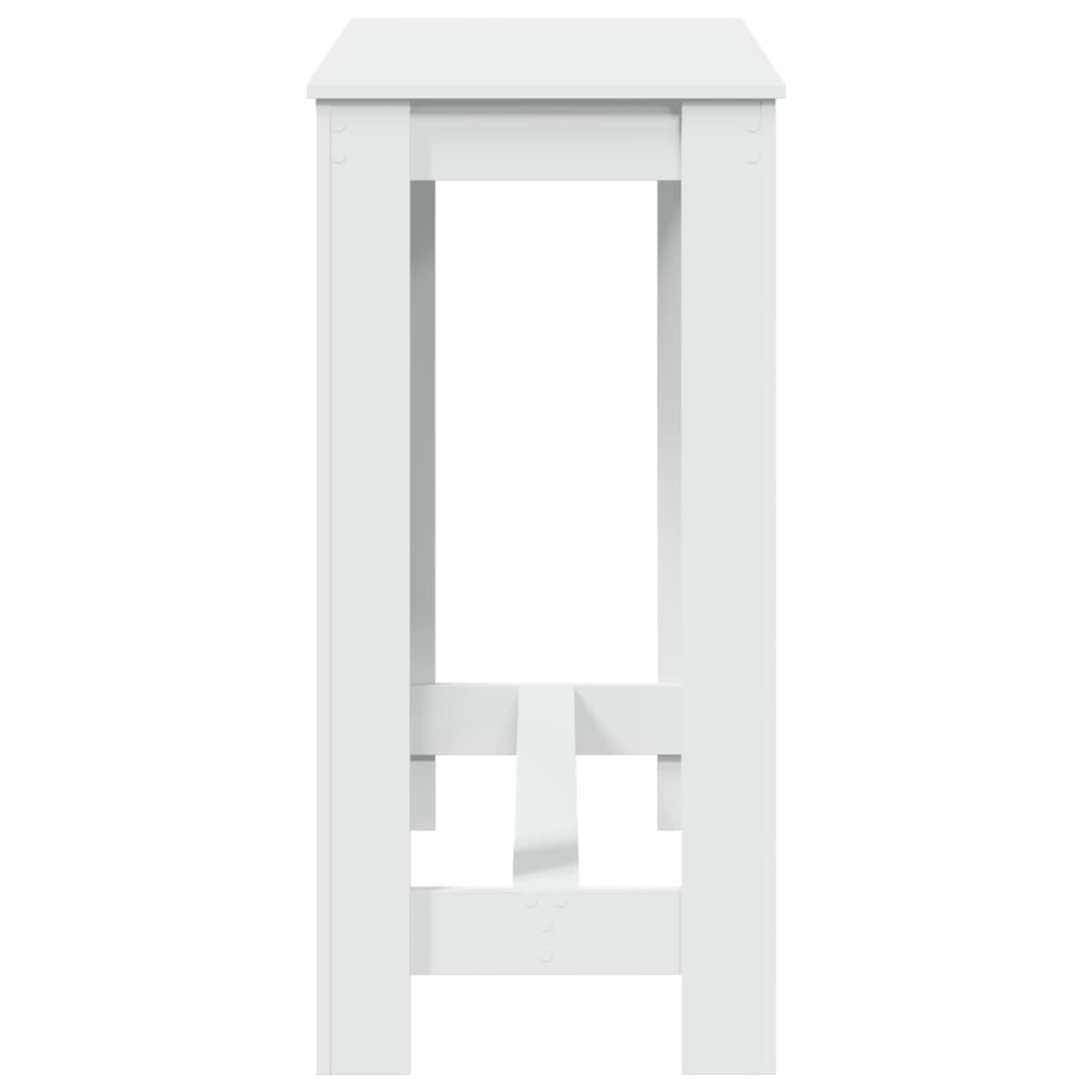 vidaXL Bar Table White 102x50x103,5 cm Engineered Wood