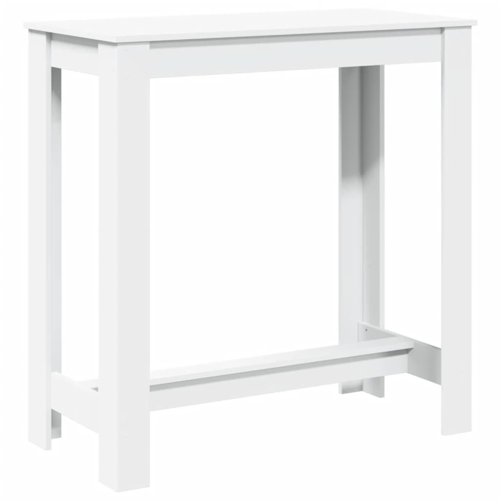 vidaXL Bar Table White 102x50x103.5 cm Engineered Wood