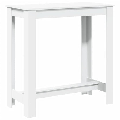 vidaXL Bar Table White 102x50x103,5 cm Engineered Wood