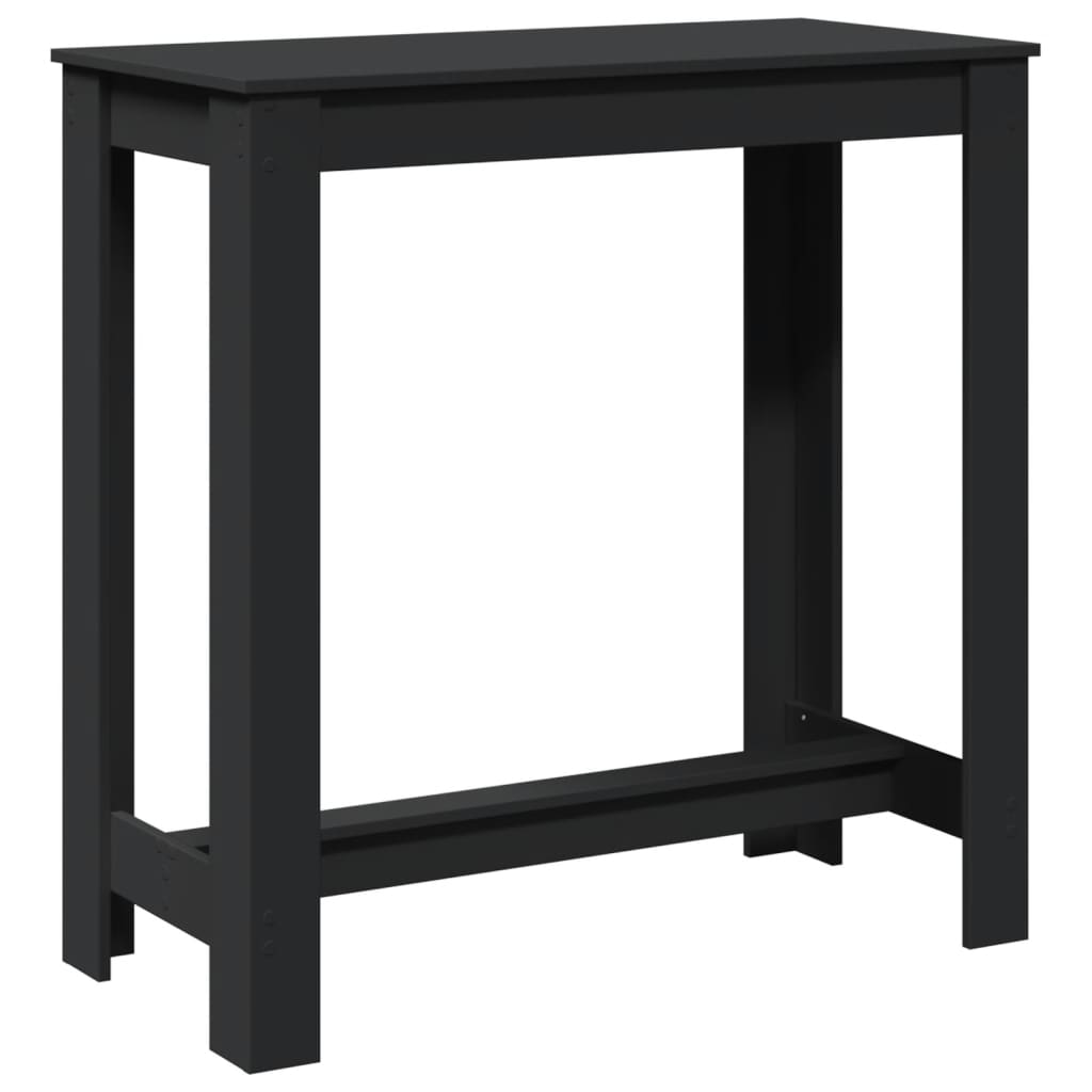 vidaXL Bar Table Black 102x50x103,5 cm Engineered Wood