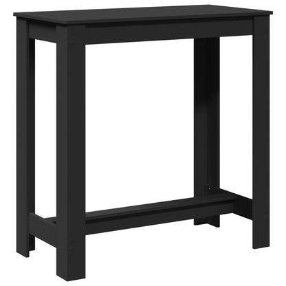 vidaXL Bar Table Black 102x50x103,5 cm Engineered Wood