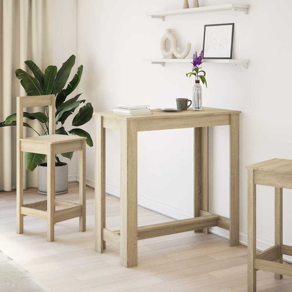 vidaXL Bar Table Sonoma Oak 102x50x103,5 cm Engineered Wood