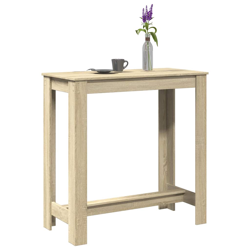 vidaXL Bar Table Sonoma Oak 102x50x103,5 cm Engineered Wood