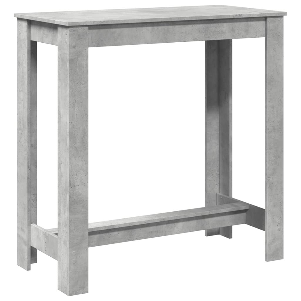 vidaXL Bar Table Concrete Grey 102x50x103,5 cm Engineered Wood