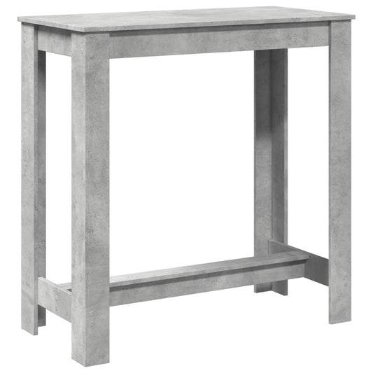 vidaXL Bar Table Concrete Grey 102x50x103,5 cm Engineered Wood