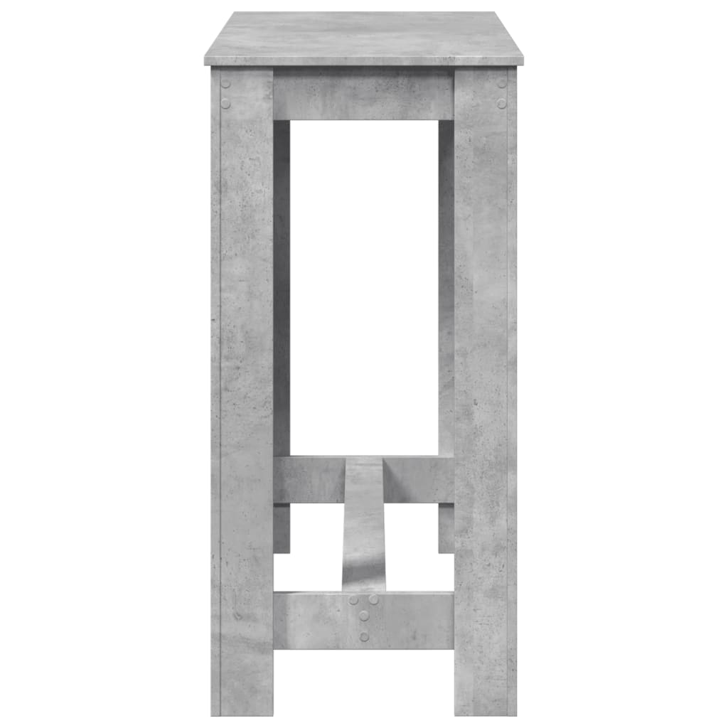vidaXL Bar Table Concrete Grey 102x50x103,5 cm Engineered Wood