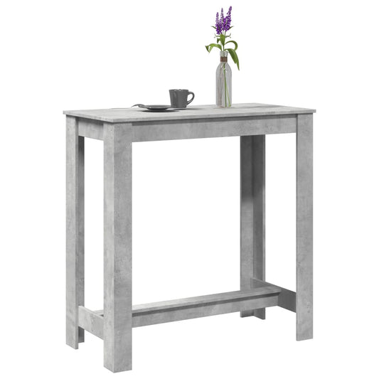 vidaXL Bar Table Concrete Grey 102x50x103,5 cm Engineered Wood