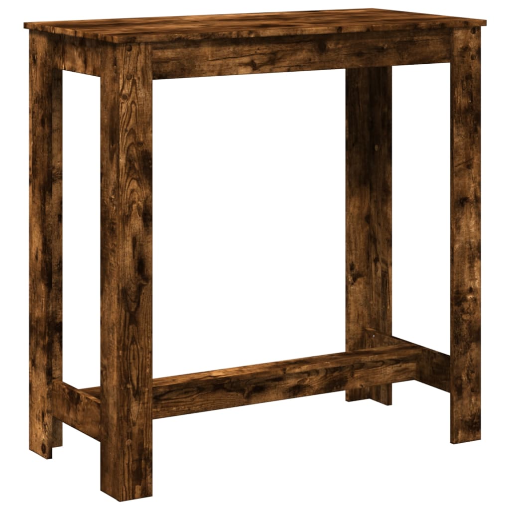vidaXL Bar Table Smoked Oak 102x50x103,5 cm Engineered Wood