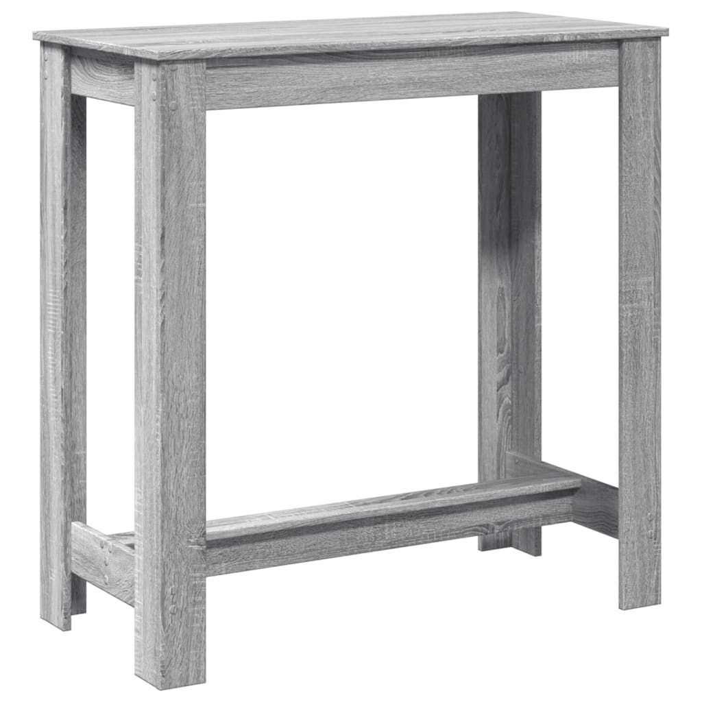 vidaXL Bar Table Grey Sonoma 102x50x103,5 cm Engineered Wood