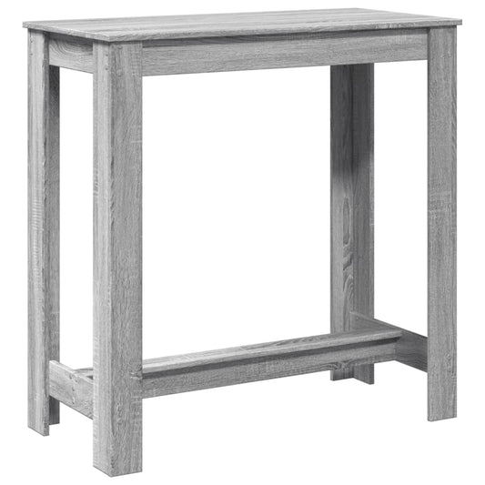 vidaXL Bar Table Grey Sonoma 102x50x103,5 cm Engineered Wood
