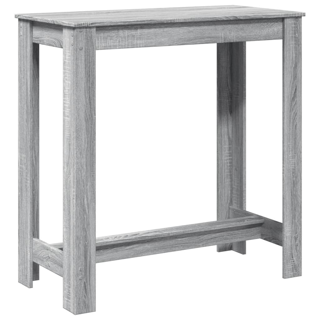 vidaXL Bar Table Grey Sonoma 102x50x103,5 cm Engineered Wood