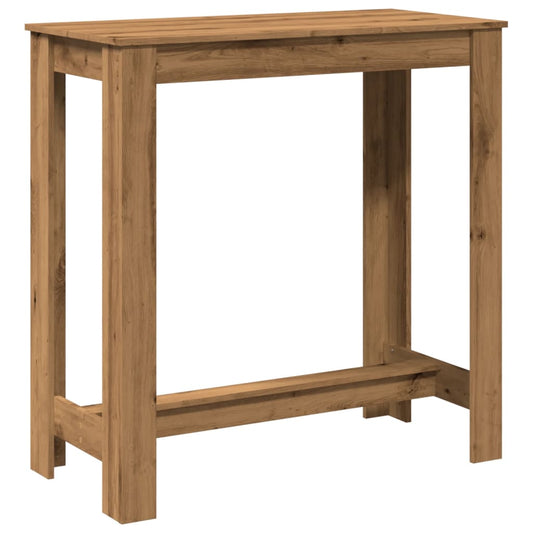 vidaXL Bar Table Artisan Oak 102x50x103,5 cm Engineered Wood