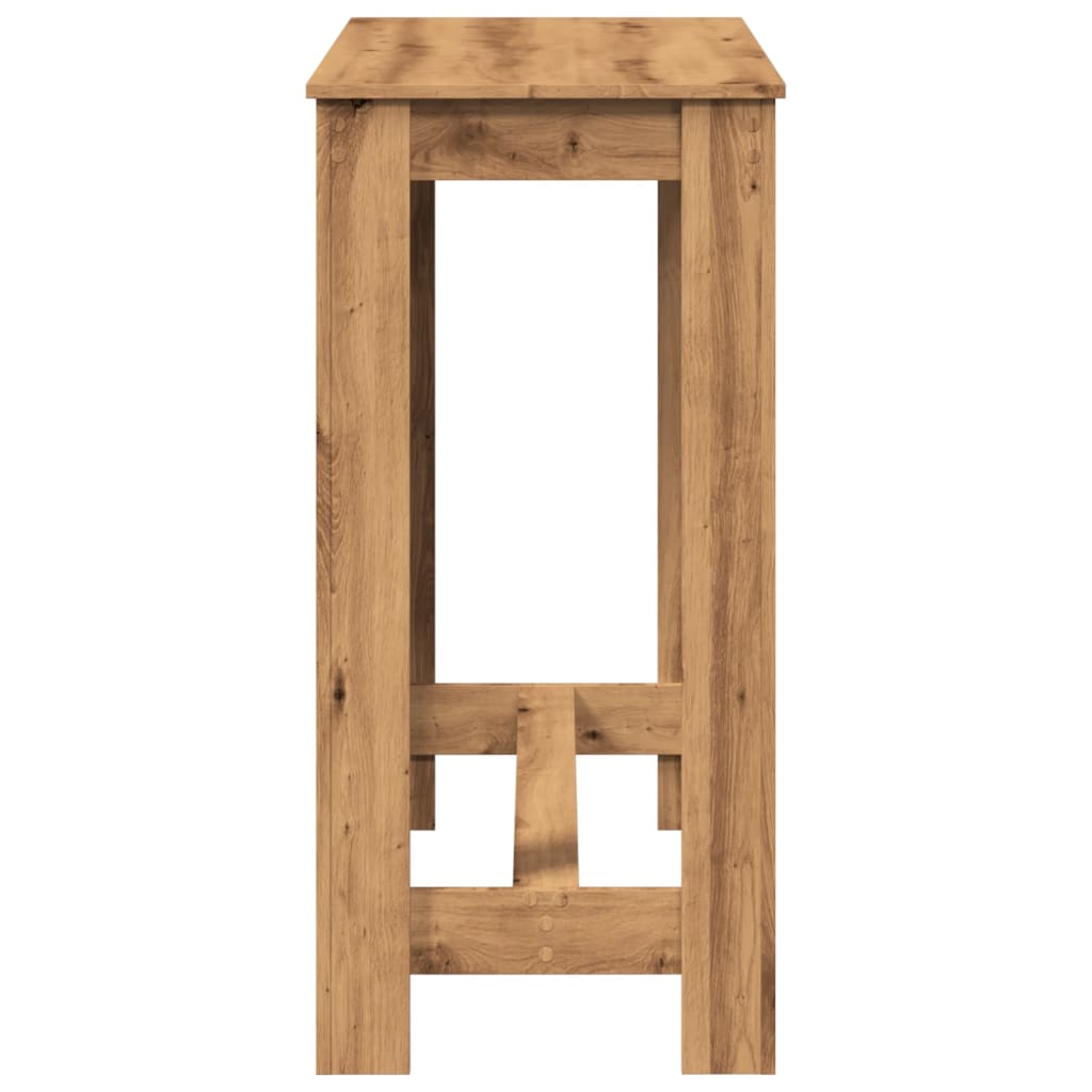 vidaXL Bar Table Artisan Oak 102x50x103,5 cm Engineered Wood