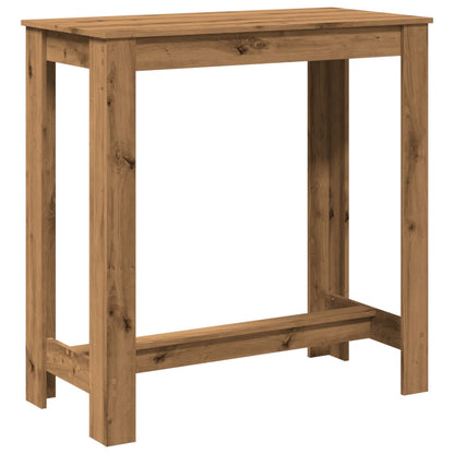 vidaXL Bar Table Artisan Oak 102x50x103,5 cm Engineered Wood