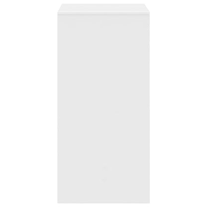 vidaXL Bar Table White 51x50x103,5 cm Engineered Wood
