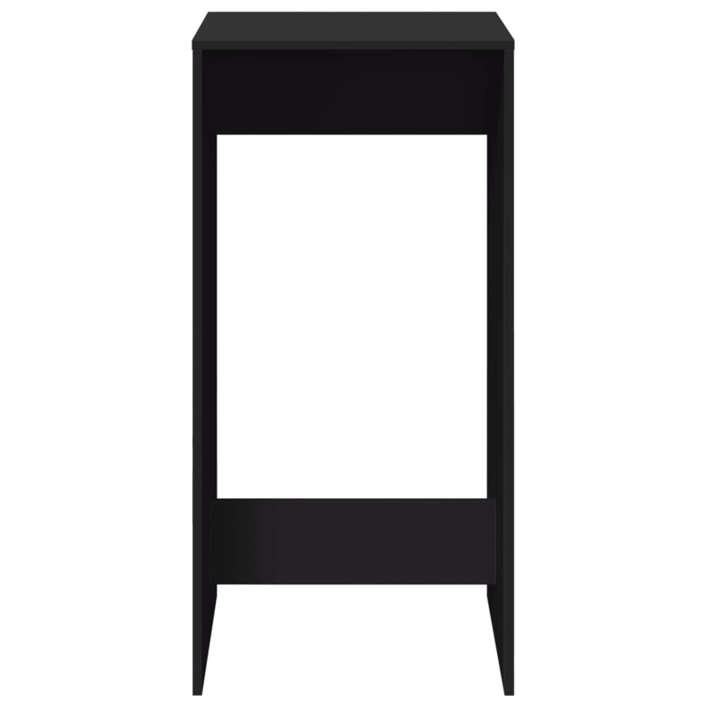 vidaXL Bar Table Black 51x50x103,5 cm Engineered Wood