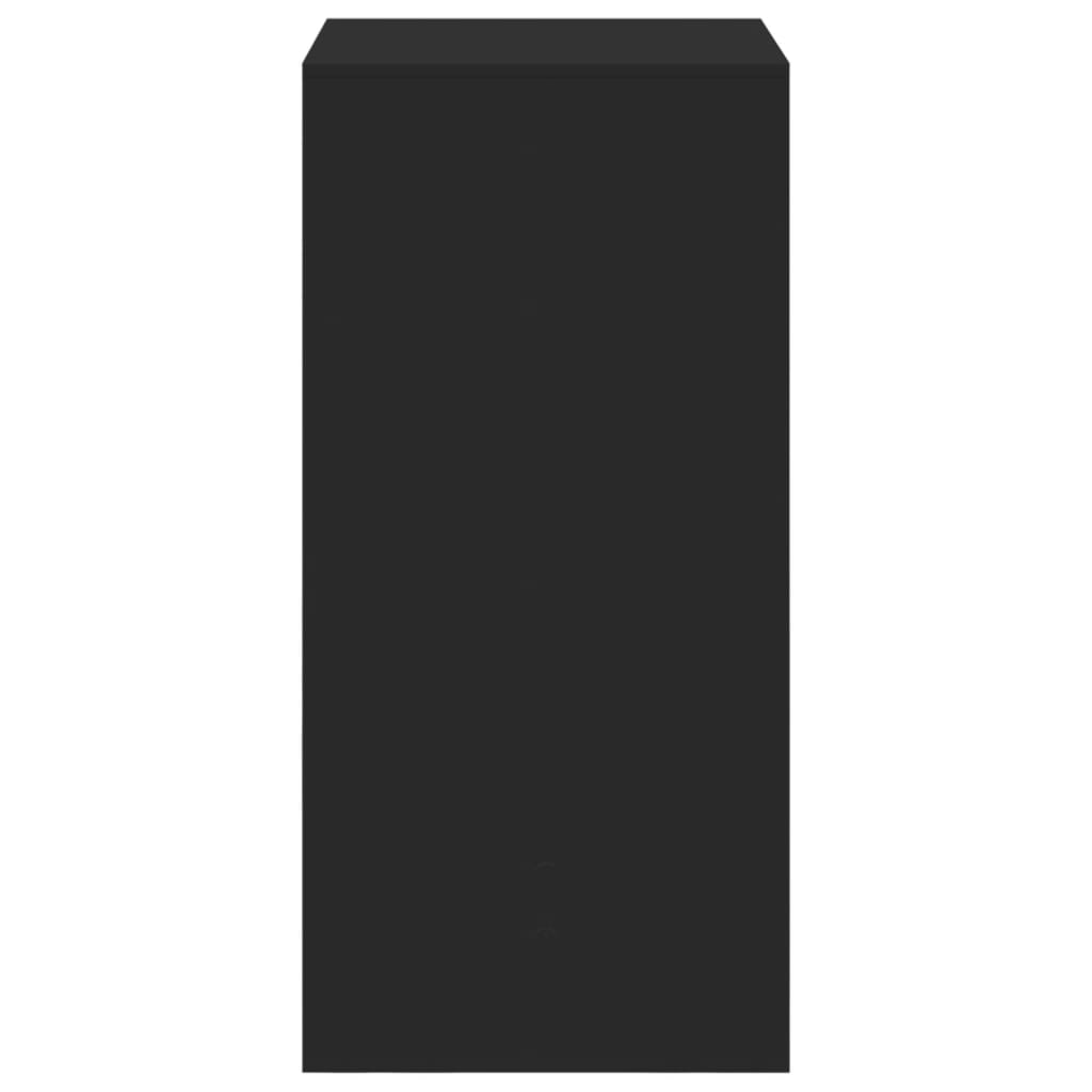 vidaXL Bar Table Black 51x50x103.5 cm Engineered Wood