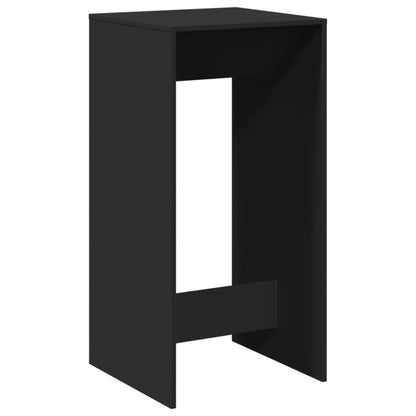 vidaXL Bar Table Black 51x50x103,5 cm Engineered Wood