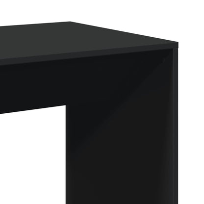 vidaXL Bar Table Black 51x50x103,5 cm Engineered Wood