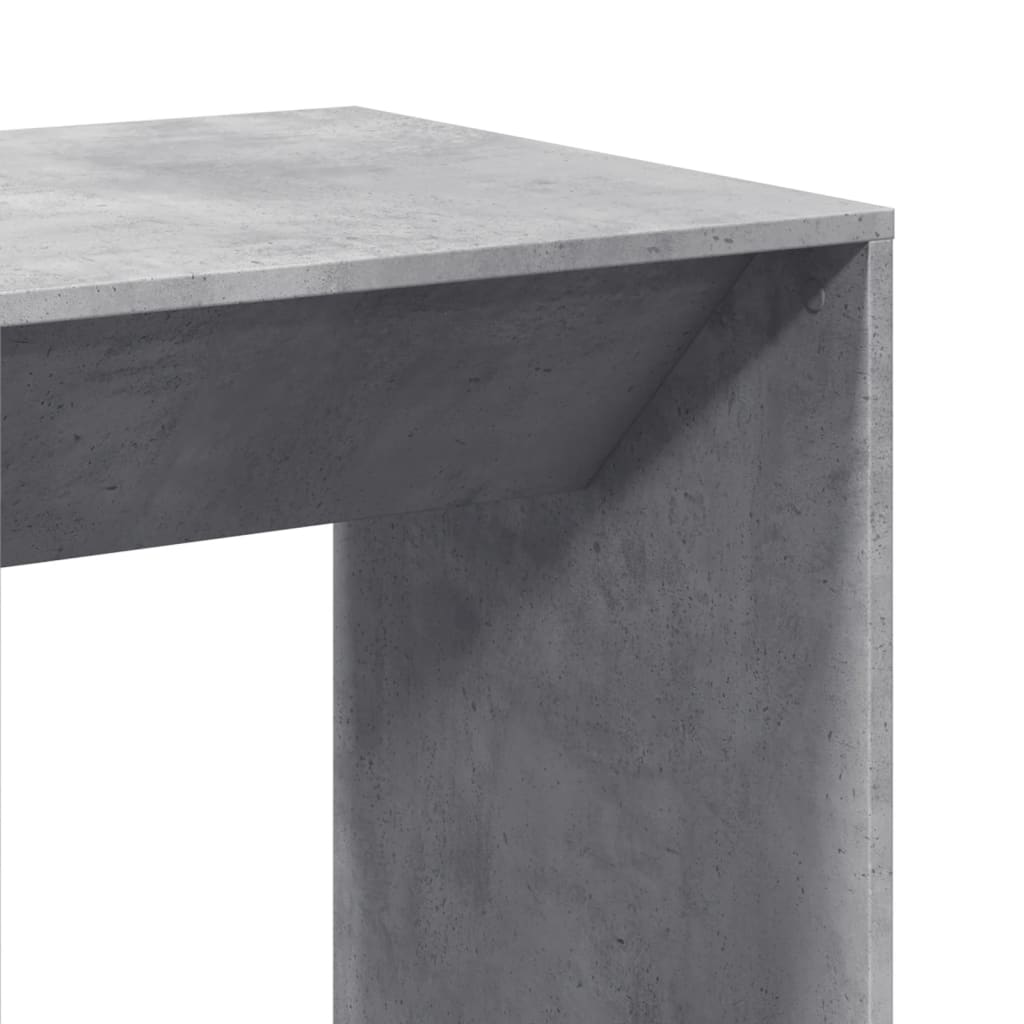 vidaXL Bar Table Concrete Grey 51x50x103,5 cm Engineered Wood