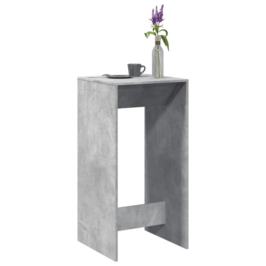 vidaXL Bar Table Concrete Grey 51x50x103,5 cm Engineered Wood