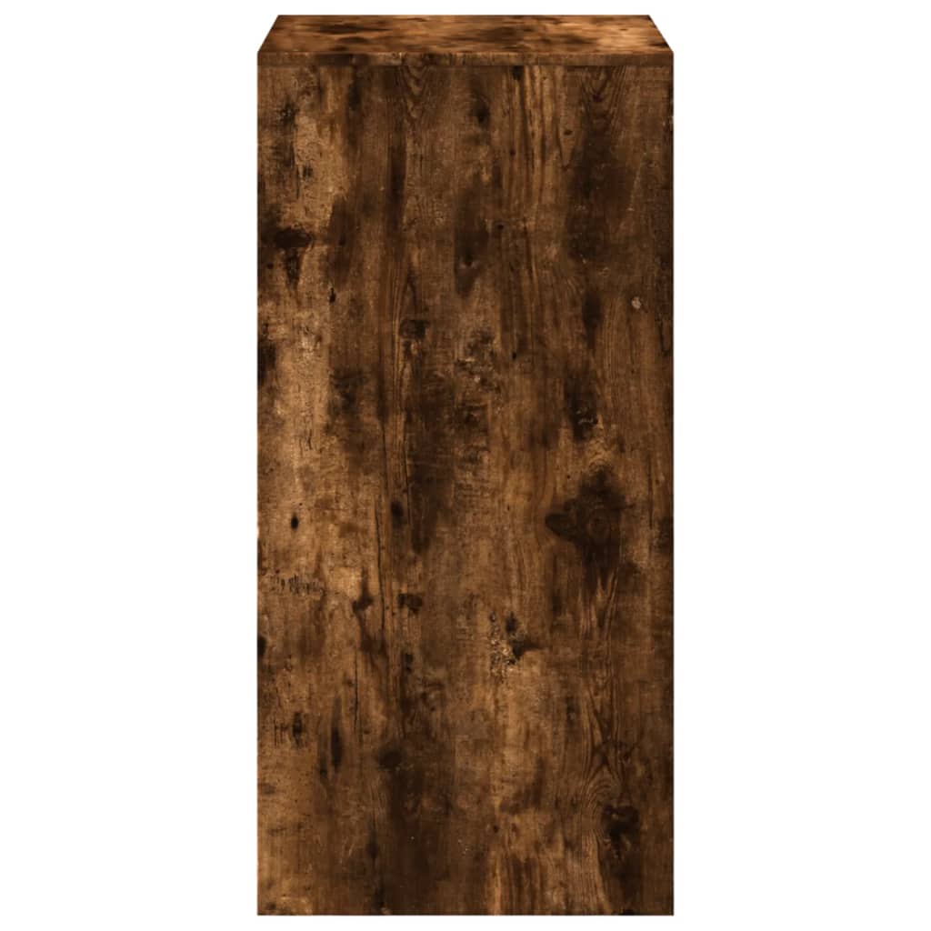 vidaXL Bar Table Smoked Oak 51x50x103,5 cm Engineered Wood