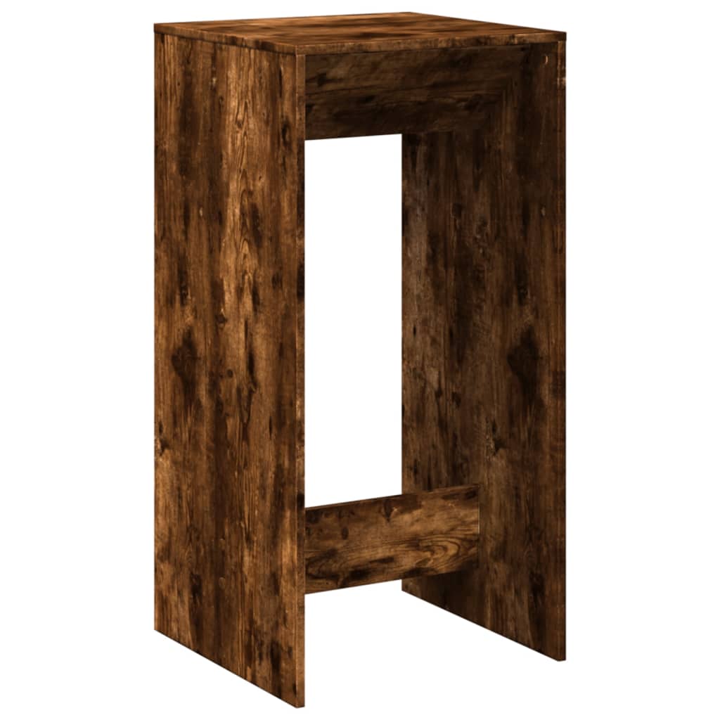 vidaXL Bar Table Smoked Oak 51x50x103,5 cm Engineered Wood