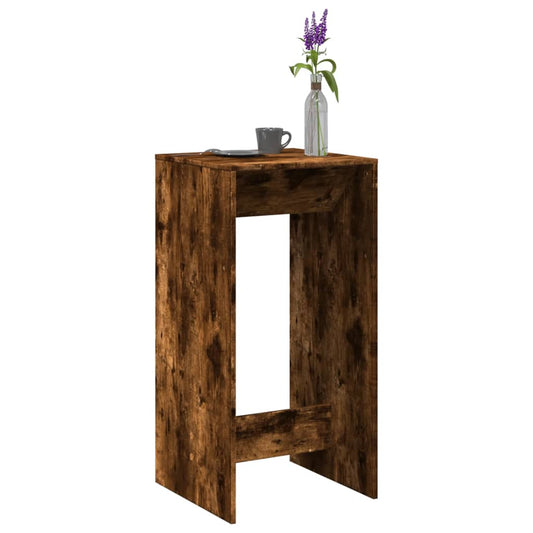 vidaXL Bar Table Smoked Oak 51x50x103,5 cm Engineered Wood