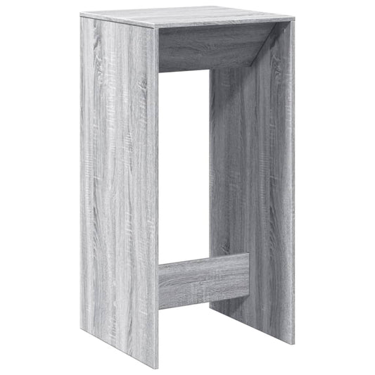 vidaXL Bar Table Grey Sonoma 51x50x103,5 cm Engineered Wood