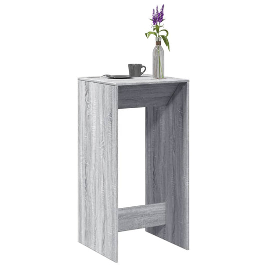 vidaXL Bar Table Grey Sonoma 51x50x103,5 cm Engineered Wood