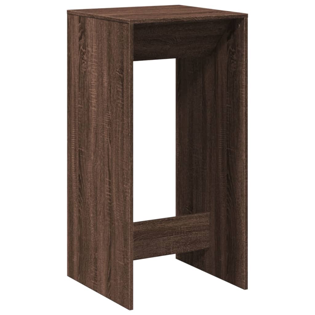 vidaXL Bar Table Brown Oak 51x50x103,5 cm Engineered Wood
