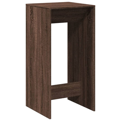 vidaXL Bar Table Brown Oak 51x50x103,5 cm Engineered Wood