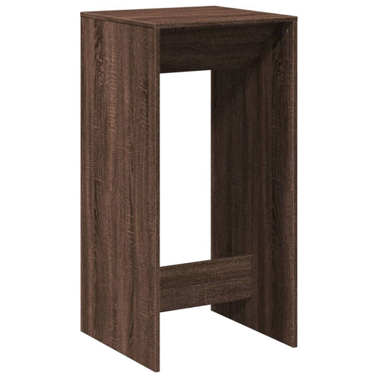 vidaXL Bar Table Brown Oak 51x50x103,5 cm Engineered Wood