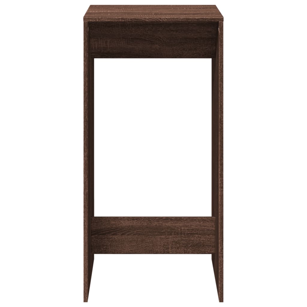 vidaXL Bar Table Brown Oak 51x50x103,5 cm Engineered Wood