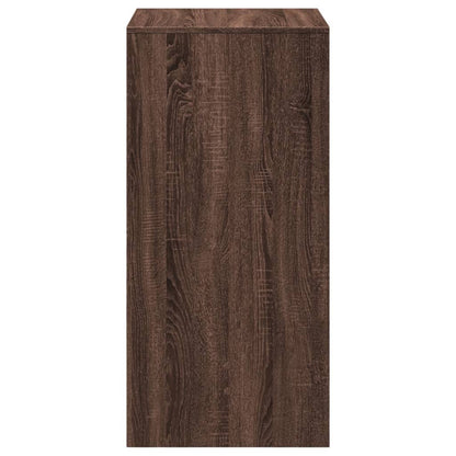 vidaXL Bar Table Brown Oak 51x50x103,5 cm Engineered Wood