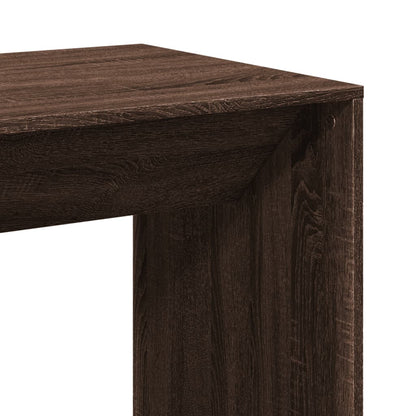 vidaXL Bar Table Brown Oak 51x50x103,5 cm Engineered Wood