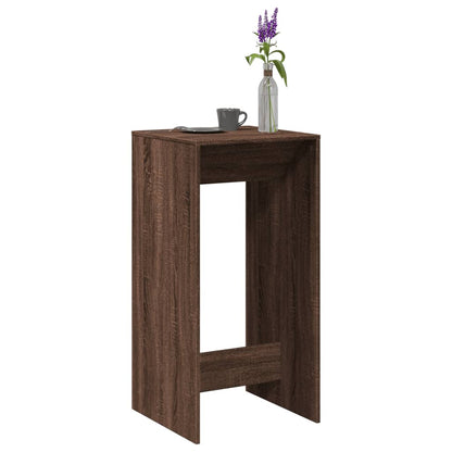 vidaXL Bar Table Brown Oak 51x50x103,5 cm Engineered Wood