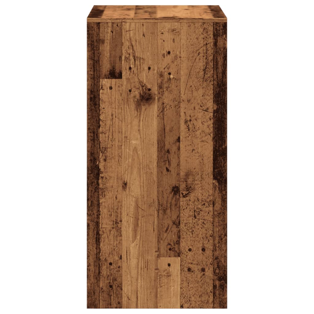 vidaXL Bar Table Old Wood 51x50x103,5 cm Engineered Wood