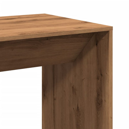 vidaXL Bar Table Artisan Oak 51x50x103,5 cm Engineered Wood