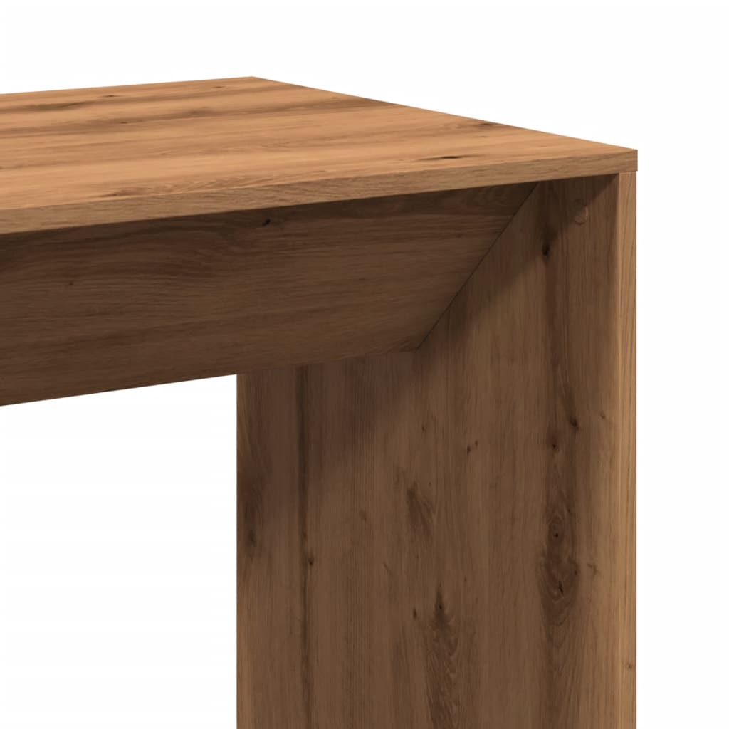 vidaXL Bar Table Artisan Oak 51x50x103,5 cm Engineered Wood