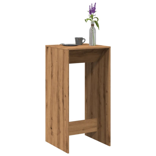 vidaXL Bar Table Artisan Oak 51x50x103,5 cm Engineered Wood