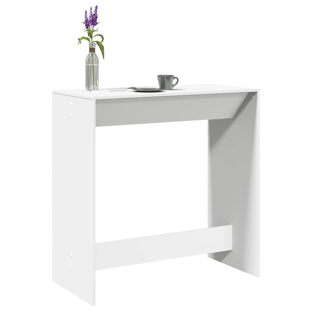 vidaXL Bar Table White 102x50x103,5 cm Engineered Wood