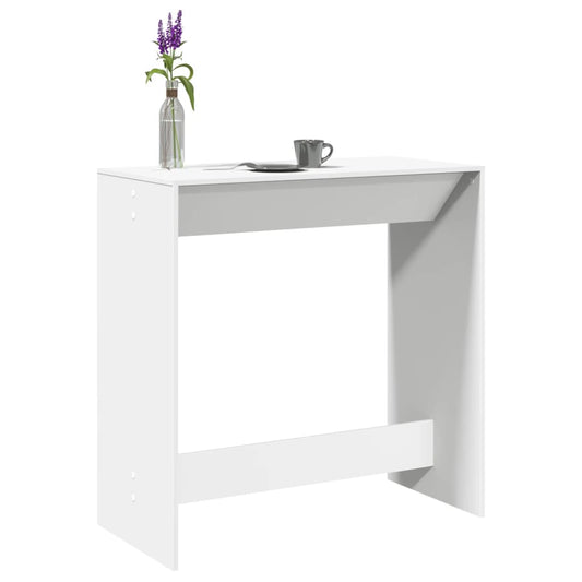 vidaXL Bar Table White 102x50x103,5 cm Engineered Wood