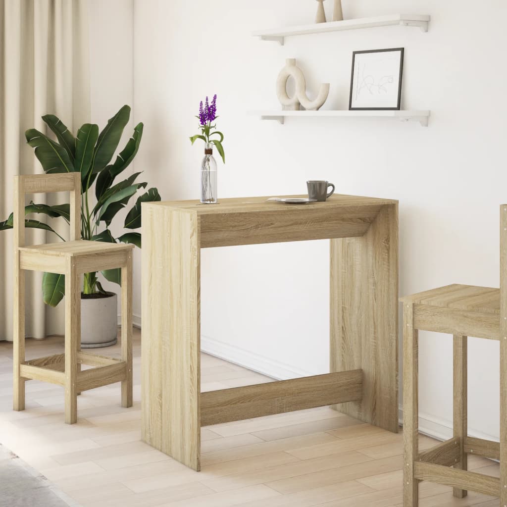 vidaXL Bar Table Sonoma Oak 102x50x103,5 cm Engineered Wood