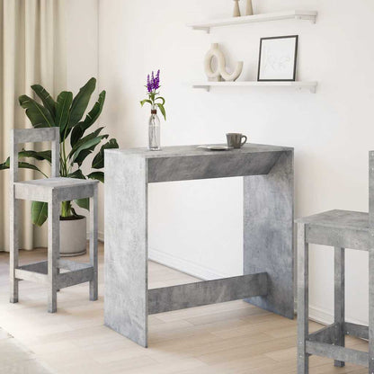 vidaXL Bar Table Concrete Grey 102x50x103,5 cm Engineered Wood